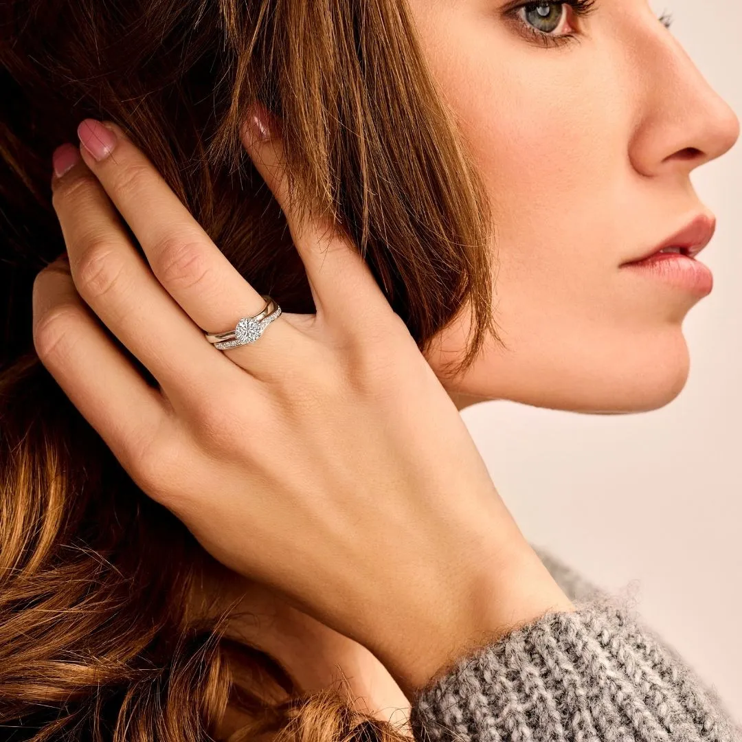 1.25 quilates anillo solitario diamante en oro amarillo 