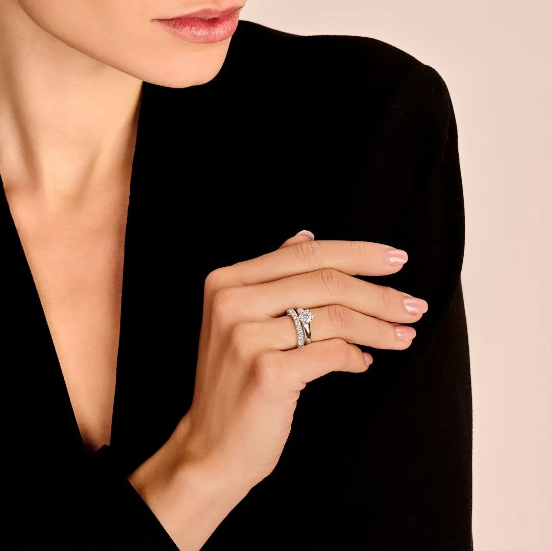 3.00 quilates anillo solitario diamante con 6 grapas en oro amarillo 