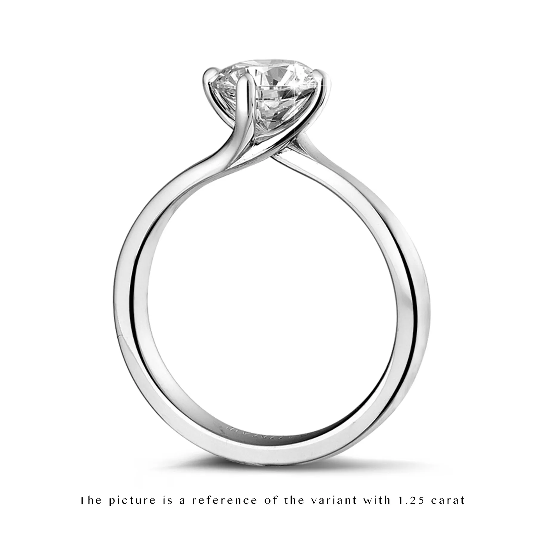 3.00 quilates anillo solitario diamante en platino 