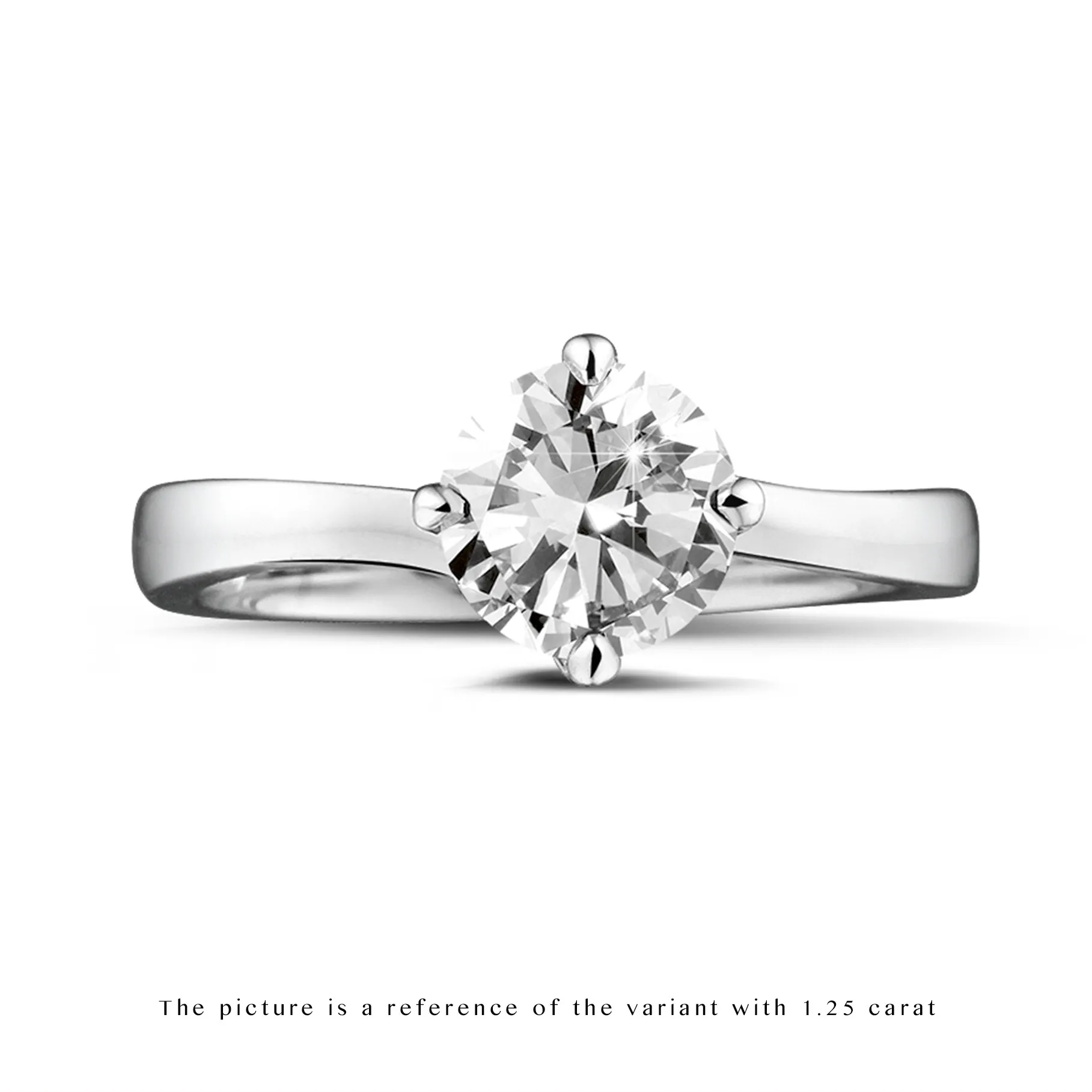 3.00 quilates anillo solitario diamante en platino 