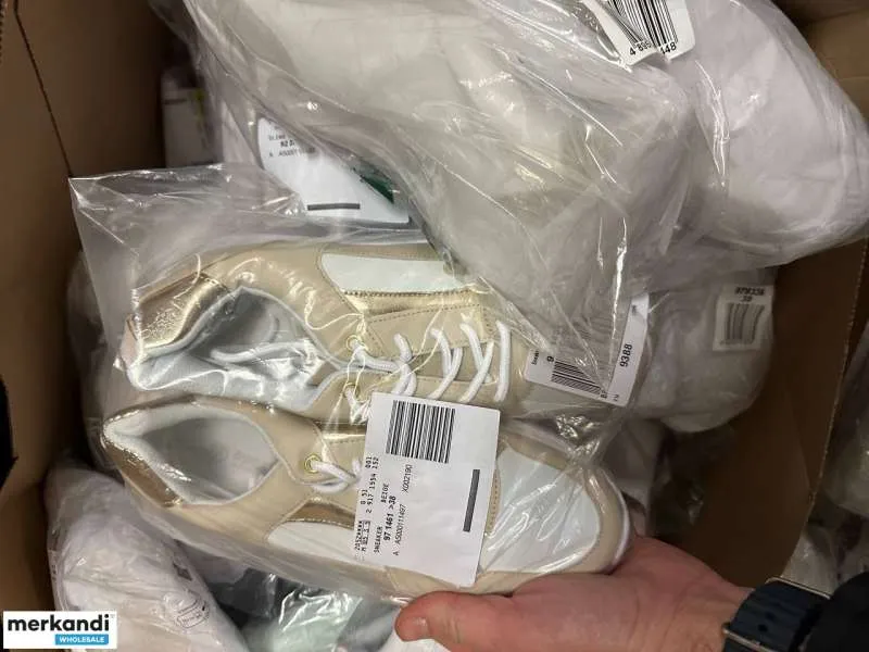 4 € Por par, stock restante A ware mix palets de cartón para hombre, Liquidación, Venta al por mayor, mujer, hombre, zapatos