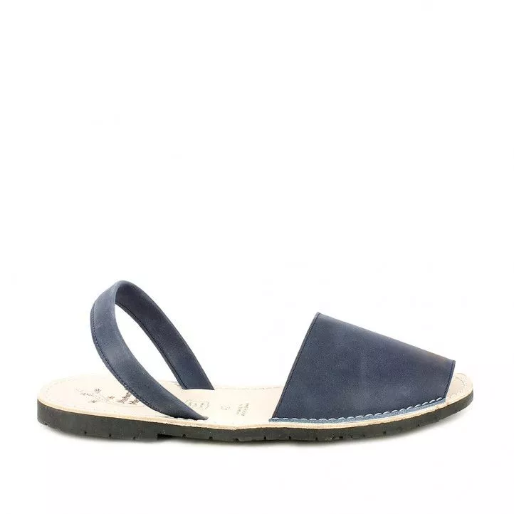 Abarcas Rotger azules de piel para mujer