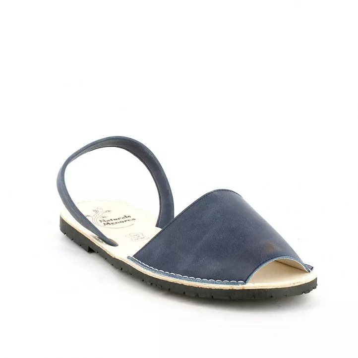 Abarcas Rotger azules de piel para mujer