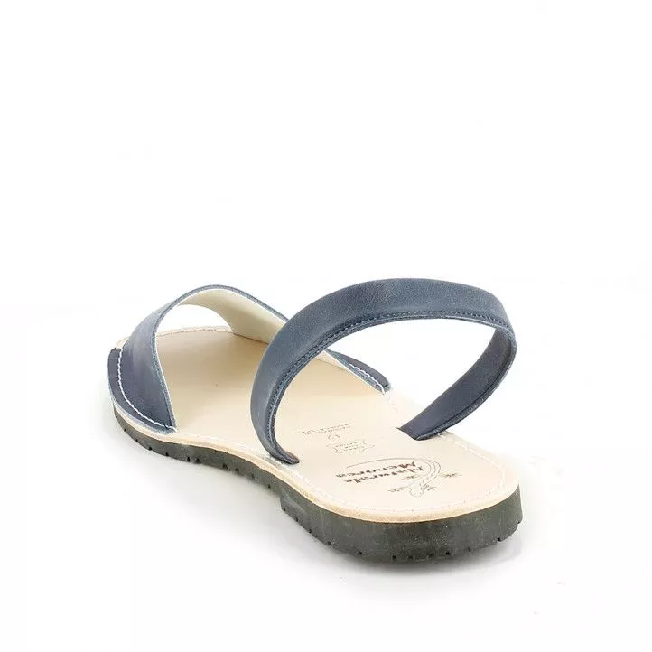 Abarcas Rotger azules de piel para mujer