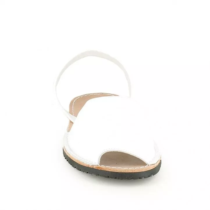 Abarcas Rotger blancas de piel para mujer