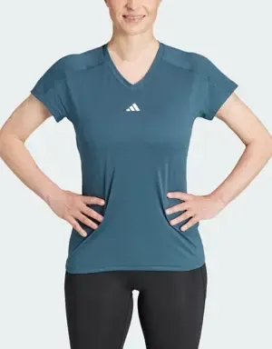 ADIDAS CAMISETA AEROREADY TRAIN ESSENTIALS MINIMAL BRANDING VNECK