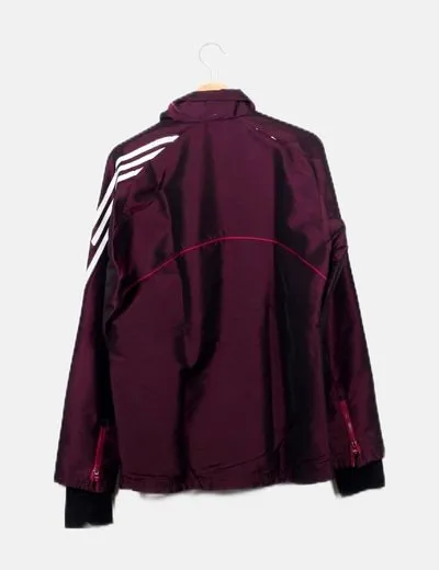 Adidas Impermeable morado diseño