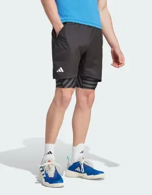 ADIDAS PANTALóN CORTO TENNIS AEROREADY TWOINONE PRO