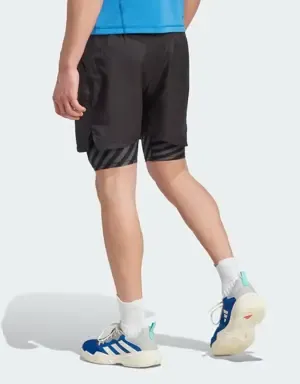 ADIDAS PANTALóN CORTO TENNIS AEROREADY TWOINONE PRO