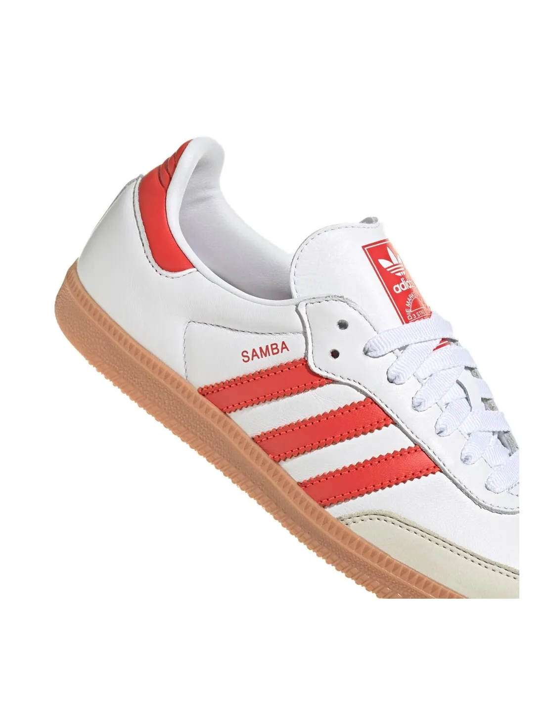 ADIDAS SAMBA OG CLOUD WHITE SOLAR RED