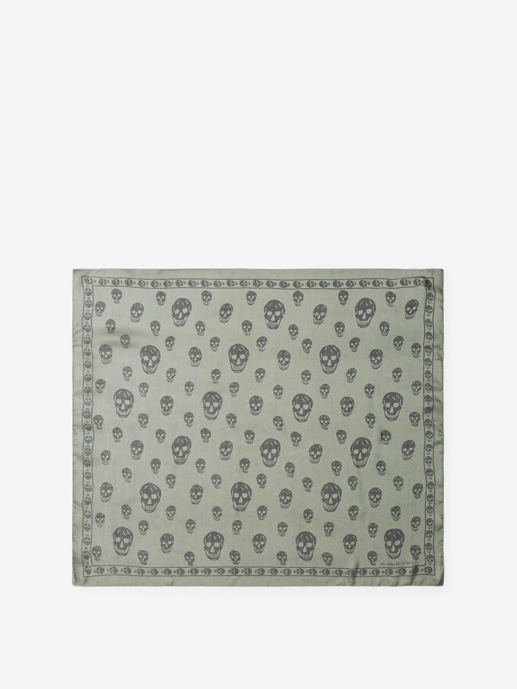 Alexander McQueen Pañuelo Classic Silk Blend Skull