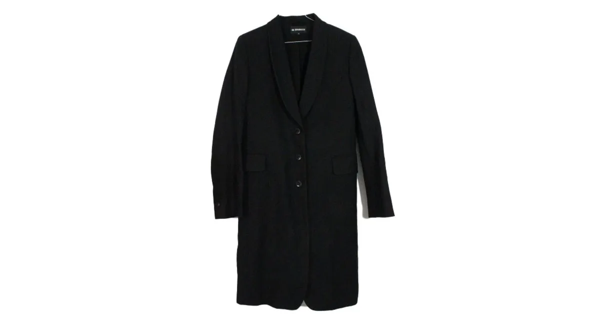 Ann Demeulemeester Capa Negro 