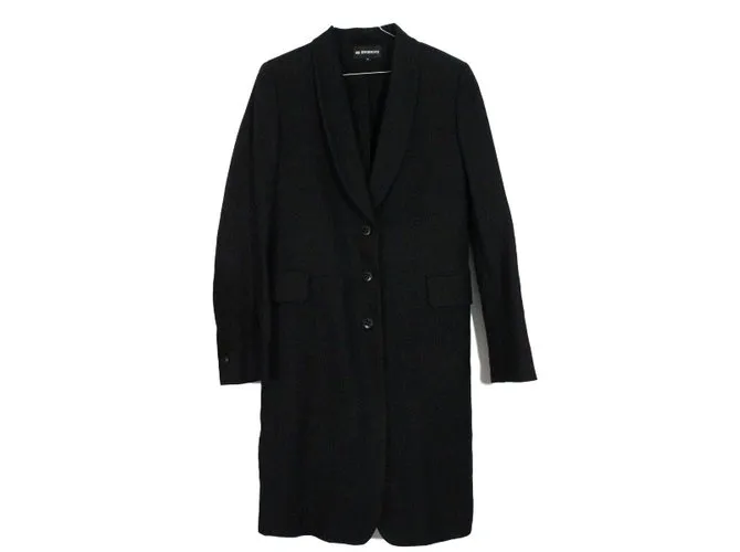 Ann Demeulemeester Capa Negro 