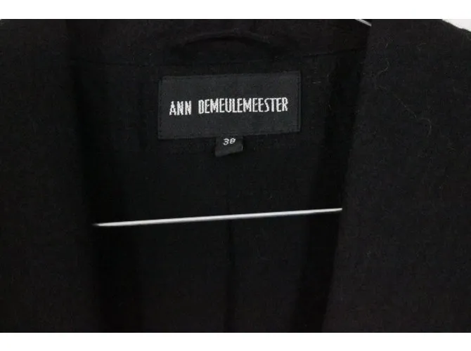 Ann Demeulemeester Capa Negro 