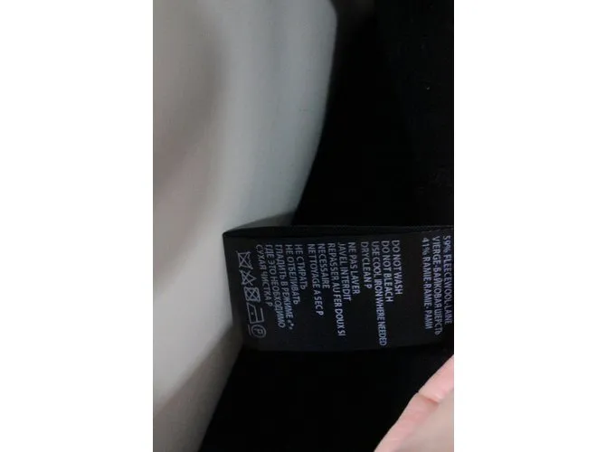 Ann Demeulemeester Capa Negro 