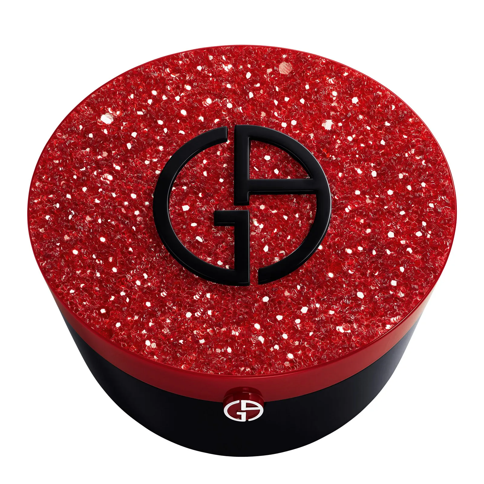 ARMANI CUSHION TO GO COUTURE  RED CUSHION ESTUCHE EN   CRYSTALS