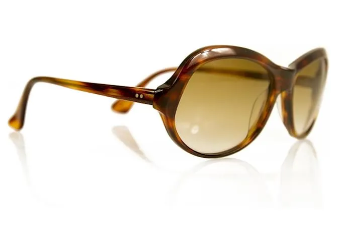 Autre Marque Cutler & Gross de Londres 0722 Gafas de sol hechas a mano en marrón tortuga con estuche Raro Castaño 