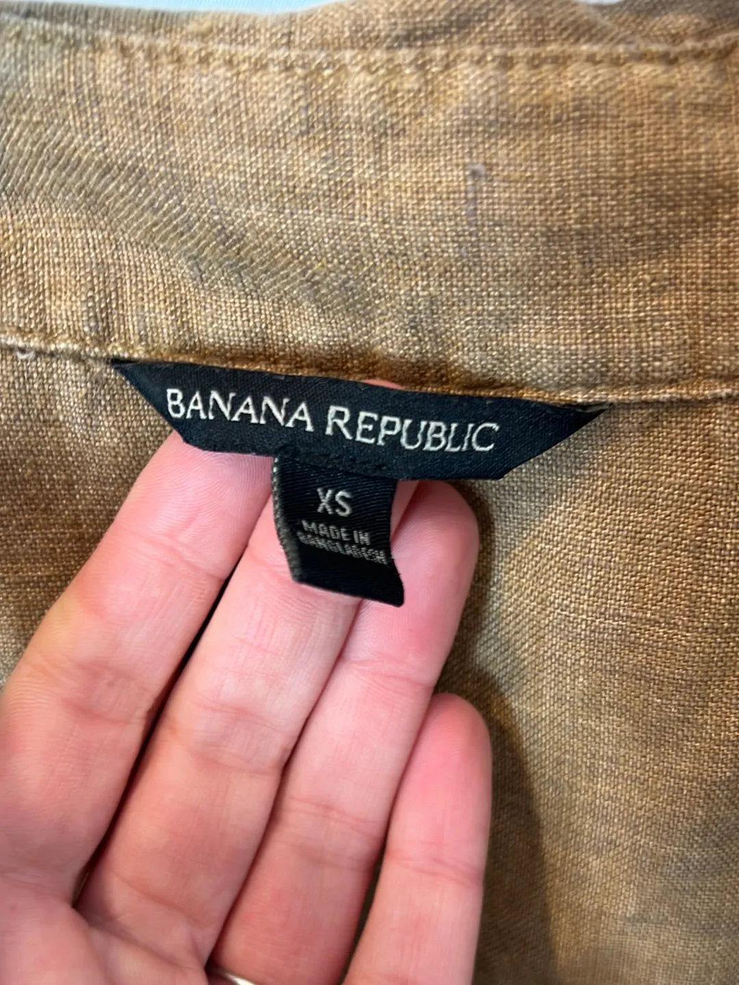 BANANA REPUBLIC. Vestido midi marrón marrón. T XS