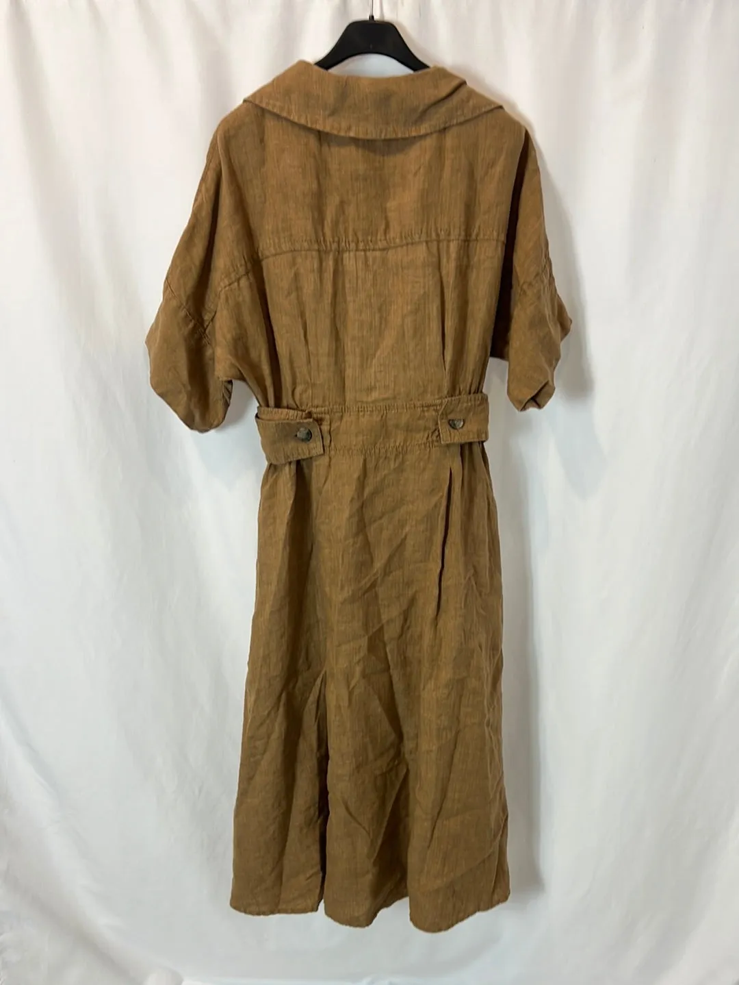 BANANA REPUBLIC. Vestido midi marrón marrón. T XS
