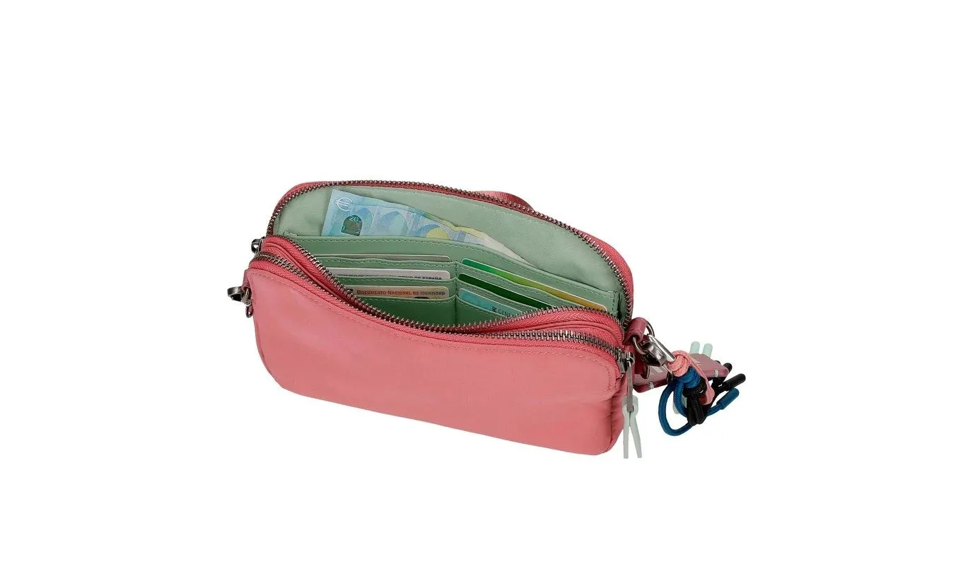 Bandolera de mujer Pepe Jeans Tessa pequeña en color coral