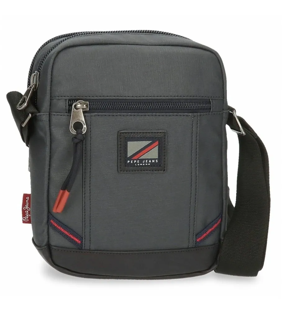 Bandolera Dos Compartimentos Pepe Jeans Hackney gris