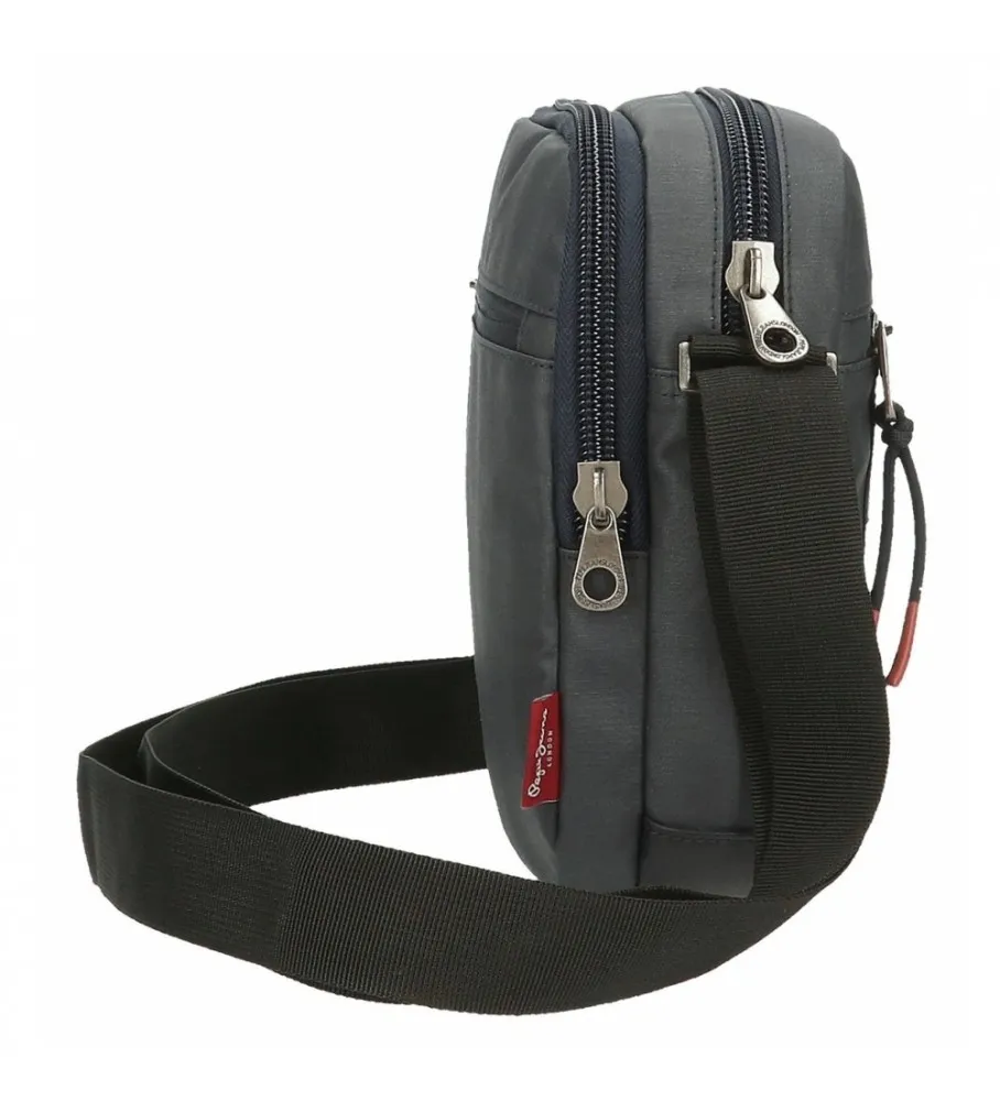Bandolera Dos Compartimentos Pepe Jeans Hackney gris