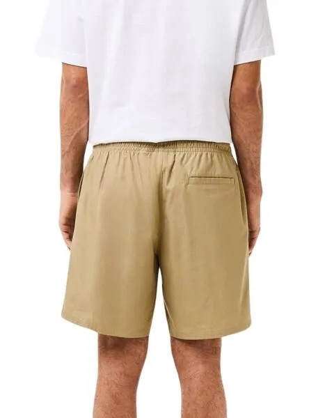 Bermuda Lacoste Relaxed Beige para Hombre