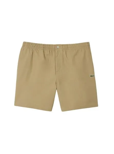 Bermuda Lacoste Relaxed Beige para Hombre