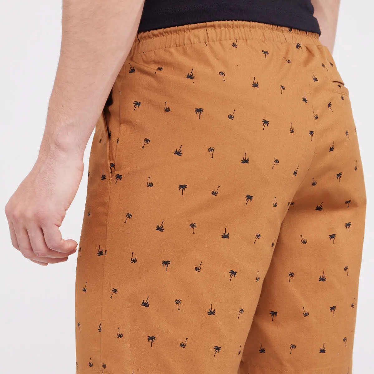 Bermuda Para Hombre Estampado Palmeras