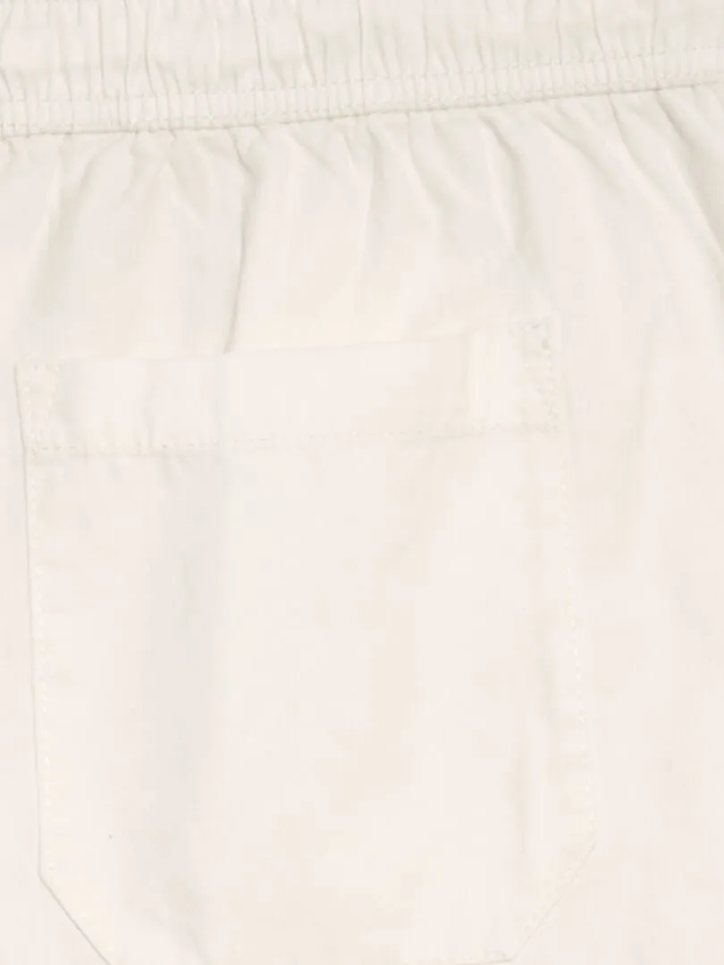 BERMUDAS TIPO CHINO CON CINTURA ELáSTICA  BLANCO