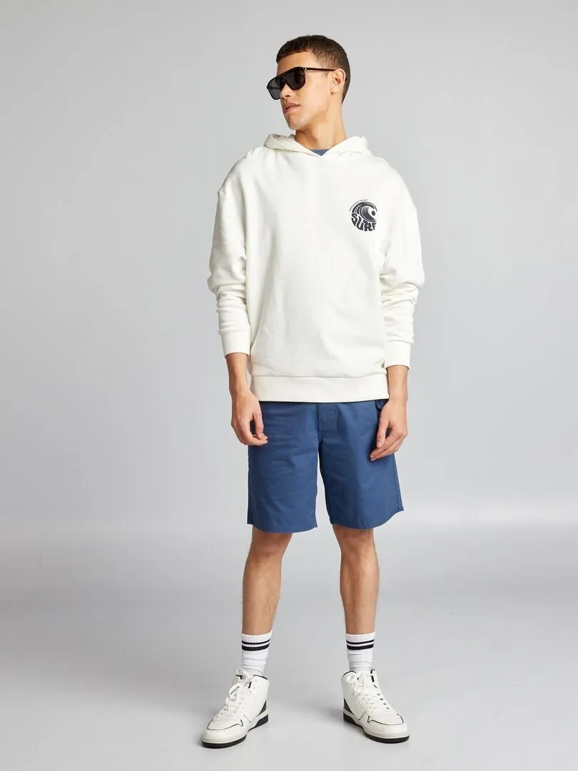 BERMUDAS TIPO CHINO DE SARGA  AZUL