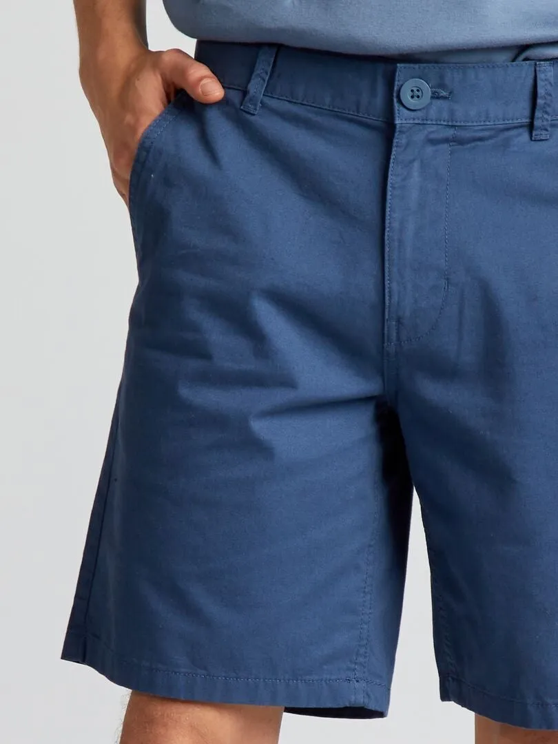 BERMUDAS TIPO CHINO DE SARGA  AZUL