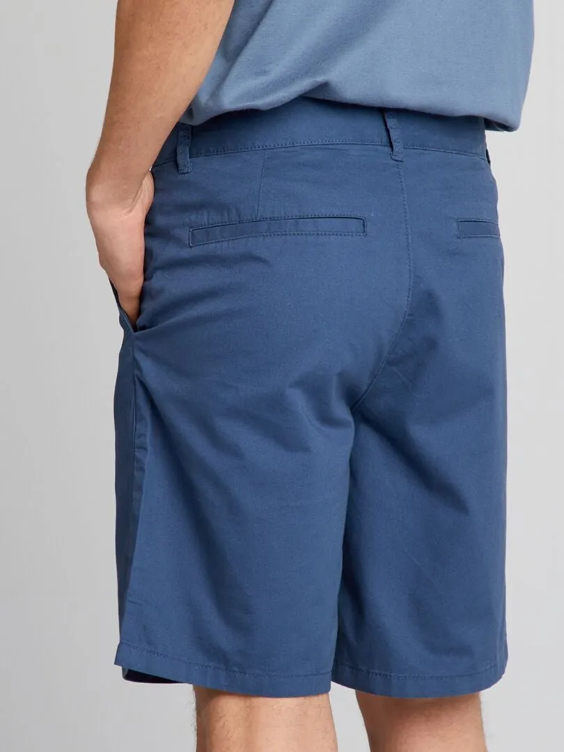 BERMUDAS TIPO CHINO DE SARGA  AZUL