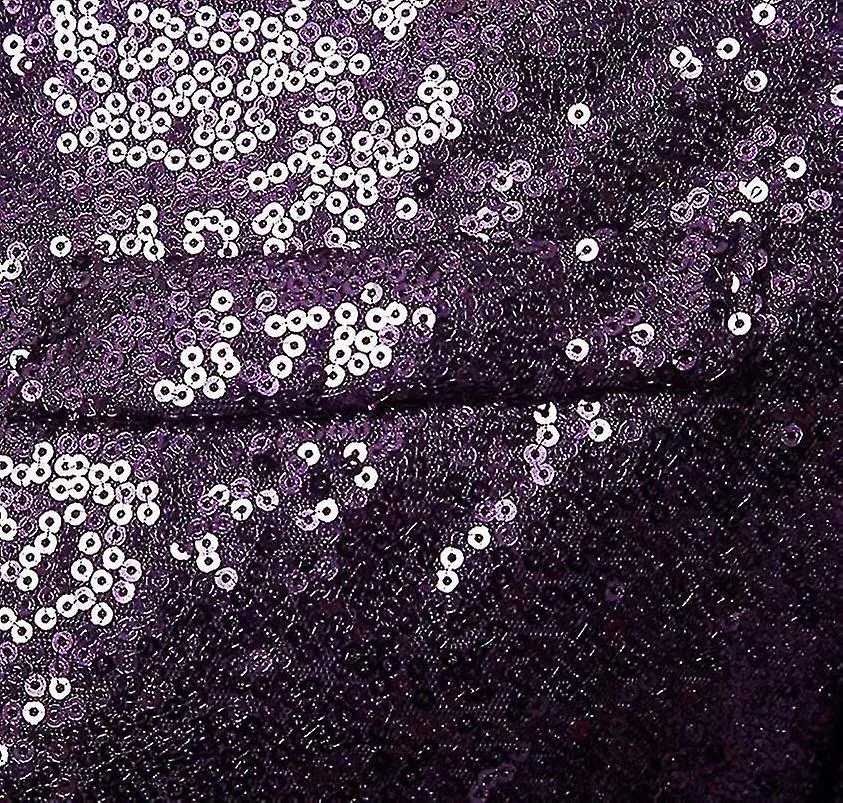 Blazer de lentejuelas brillantes para hombre Esmoquin de un solo botón para fiesta de fiesta