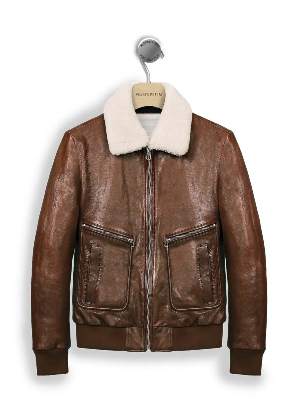 Blouson en cuir ROYAL GREEN