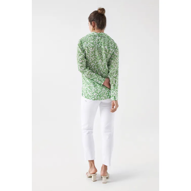 BLUSA CON ESTAMPADO BICOLOR MUJER SALSA