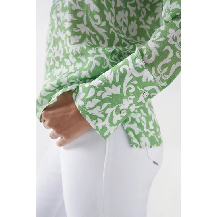 BLUSA CON ESTAMPADO BICOLOR MUJER SALSA