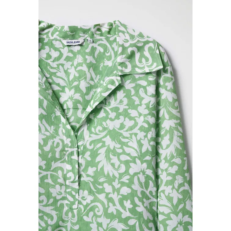BLUSA CON ESTAMPADO BICOLOR MUJER SALSA