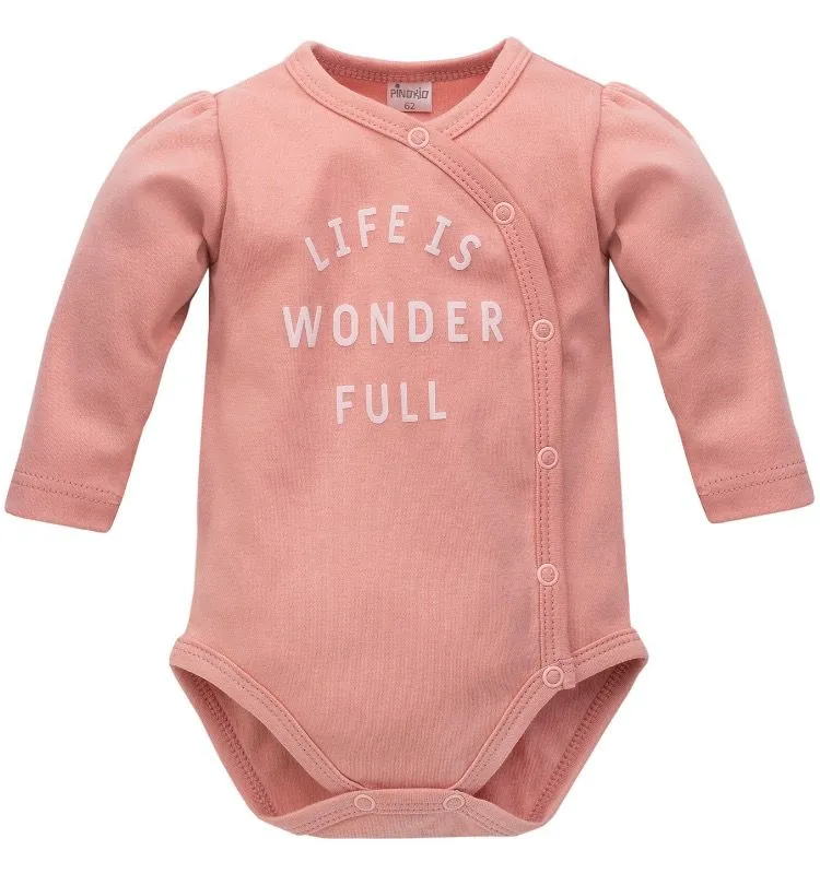 Body cruzado rosa para niña colección Spring Light