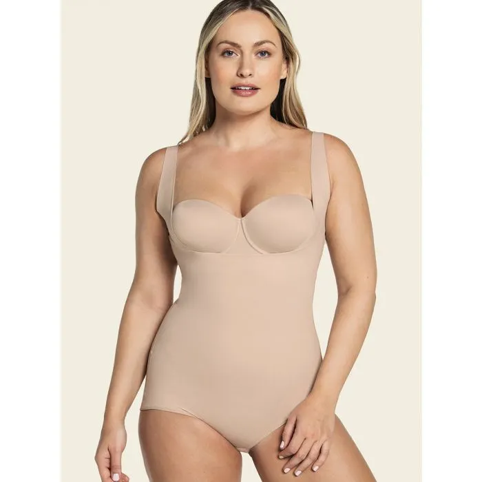 Body faja abierto de aspecto invisible en glúteos Leonisa 018524