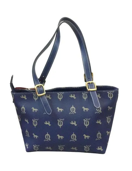 bolso 2 asas anagrama azul