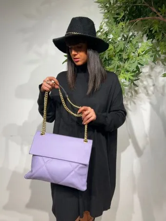 Bolso Abatanado Cadena KENINGBECK Lila