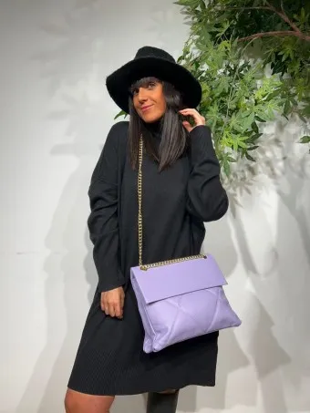 Bolso Abatanado Cadena KENINGBECK Lila