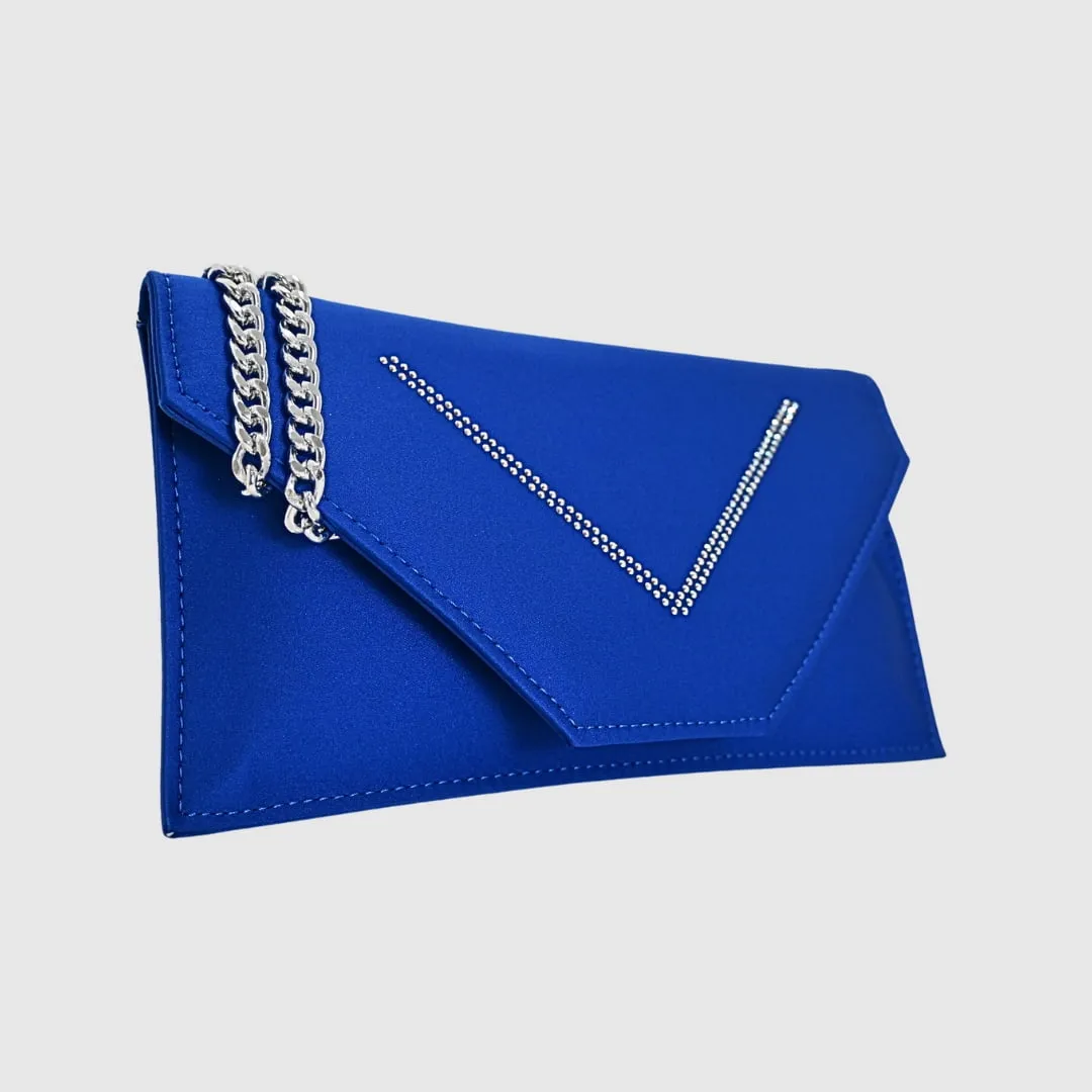 Bolso azul con pedrería Joel