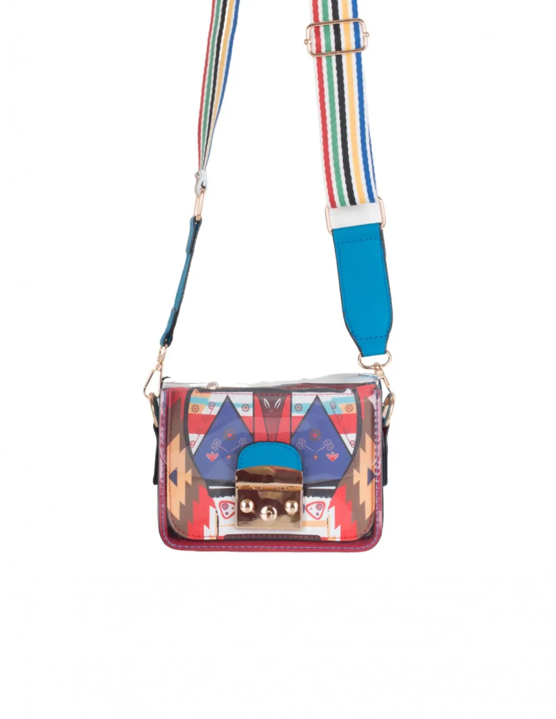 Bolso Bandolera Estampado Vinilo