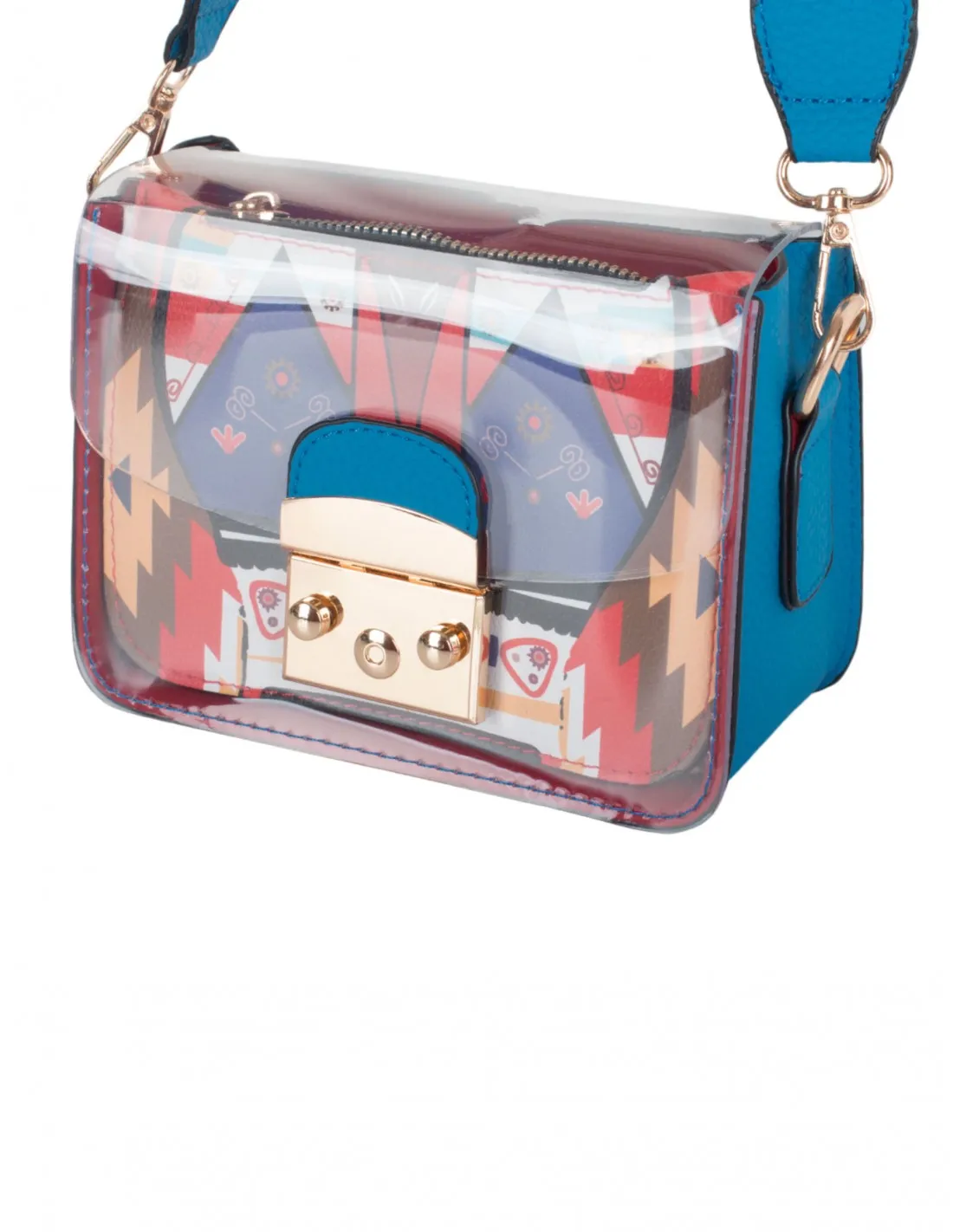 Bolso Bandolera Estampado Vinilo