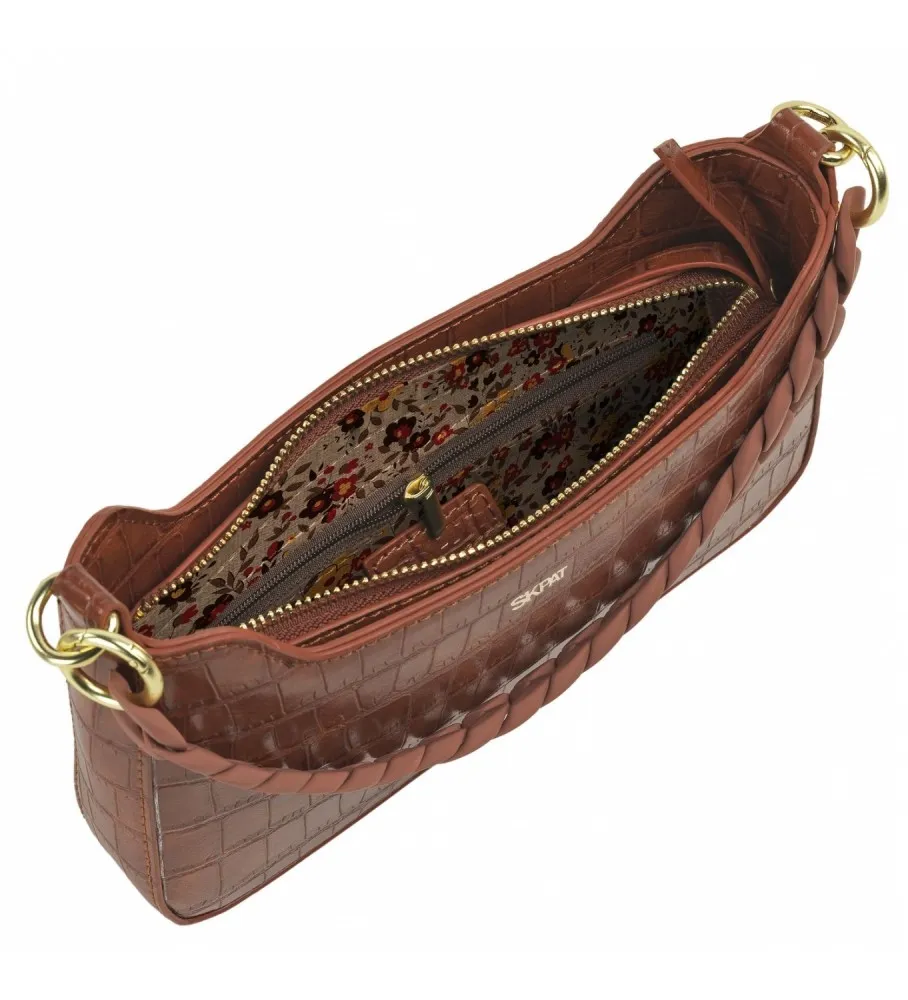 Bolso bandolera mujer SKPAT con 2 asas intercambiables  312478 color marron
