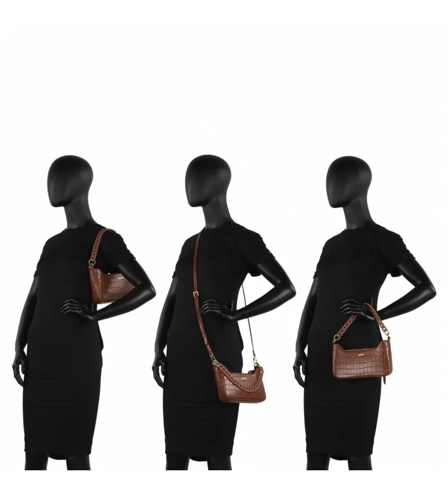 Bolso bandolera mujer SKPAT con 2 asas intercambiables  312478 color marron