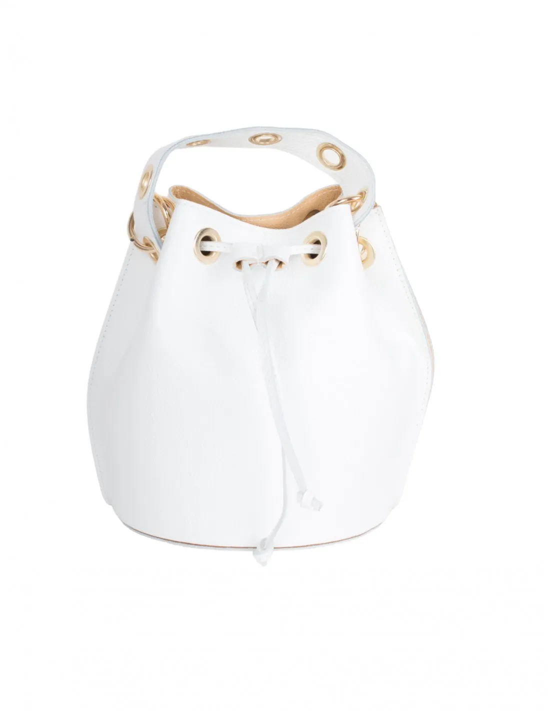 Bolso Bombonera Piel Blanco