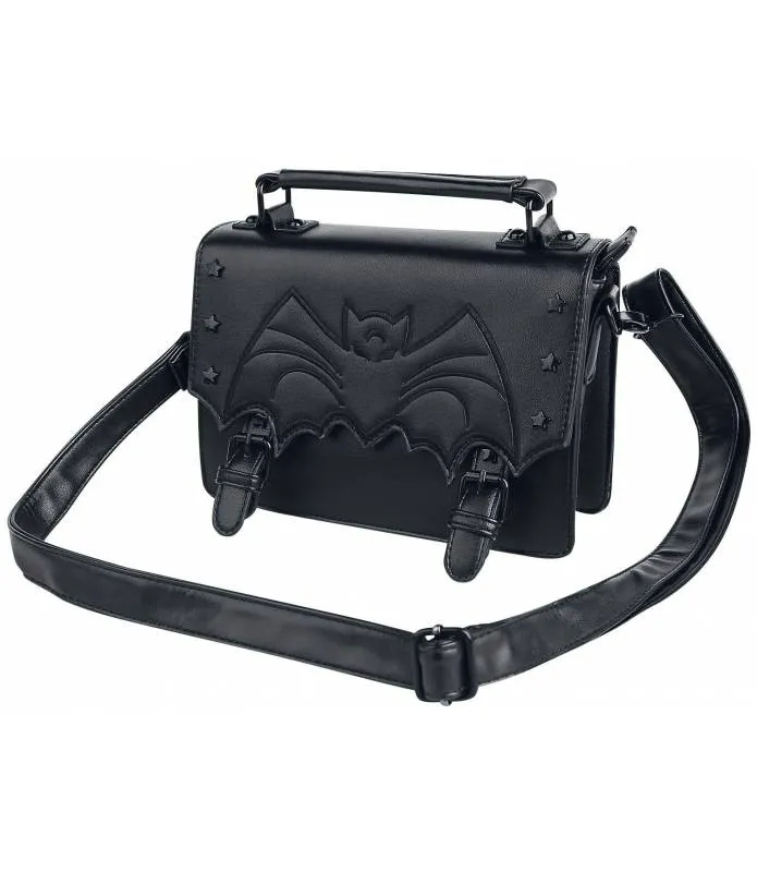 Bolso de mano con correa para el hombro Negro Murcielago Nocturne Banned BG7268